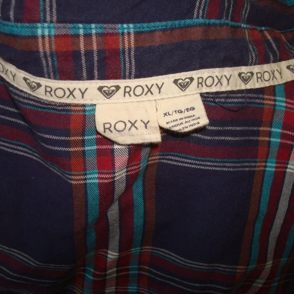 Plaid Roxy button down - Picture 3 of 3